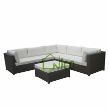 DE-(34) outdoor rattan sofa/ modern 5 seater corner sofa